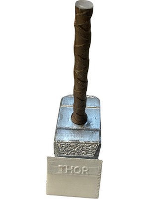 İn3dex Thor'un Çekici ve Standı - Thor Hammer - Mjollnir - 20 cm