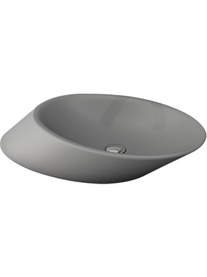 Bocchı Vessel Yatay Çanak Lavabo 72 cm Mat Gri 1013-006-0125