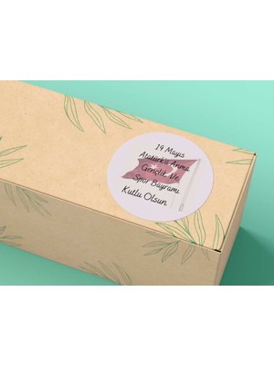 Casalinghi 19 Mayıs Sticker Bayraklı Mat Etiket Resmi Tatiller Bayra ml ar 4 cm 33 Adet