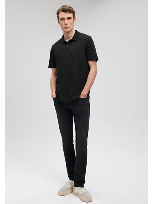 Mavi Black TENCEL TM Siyah Polo Tişört0611837-900