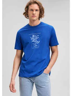 Mavi Baskılı Mavi TIŞÖRT0612024-70907