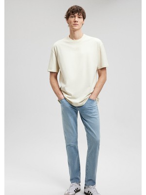 Mavi Baskılı Bej TIŞÖRT0612063-70055