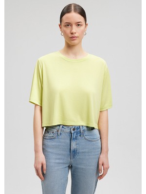 Lux Touch TENCEL TM Yeşil Basic Crop Tişört1612231-71498