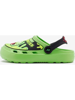 Skechers Swifters  -  Smelly Monsters Büyük Erkek Çocuk Yeşil Sandalet 406628L Lmbk