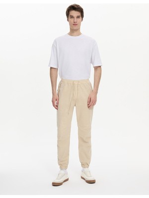 LTB Erkek Fit Jogger Bel Bej Pantolon