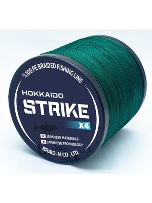 Hokkaido Strike Yeşil , 4 Katlı 0.16.-Mm 300.-METRE 14.3.-Kg Çeker,ip,örgü,ipek Misina