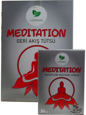 Layansaa Meditation - Meditasyon Özel Aromalı Geri Akış Backflow Özel Aromalı Tütsü 10 Adet