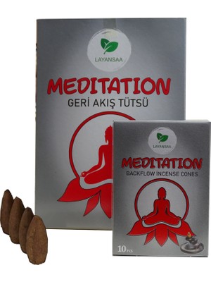 Layansaa Meditation - Meditasyon Özel Aromalı Geri Akış Backflow Özel Aromalı Tütsü 10 Adet