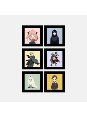 Tabby Design Spy x Family Anime Serisi Paspartu Magnet Set