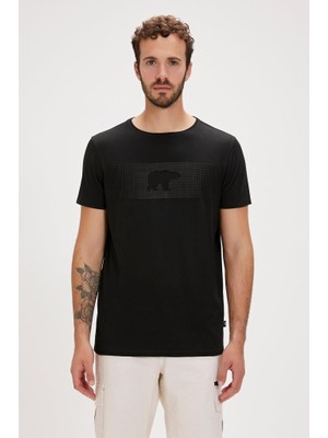 Bad Bear Fancy Mat Siyah Baskılı Erkek Tişört