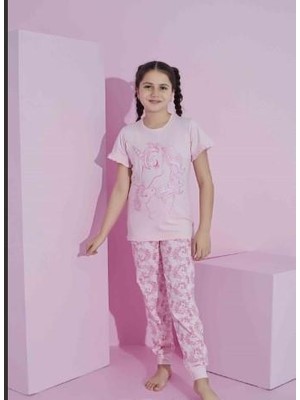 Rapapa Kız Çocuk Unicorn Pijama Takımı 2628