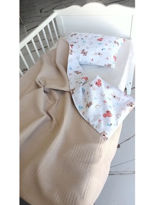 Heybe Home Bebek  Müslin    Waffle  Pike Takımı Sevimli Hayvanlar  Desenli-Heybe Home