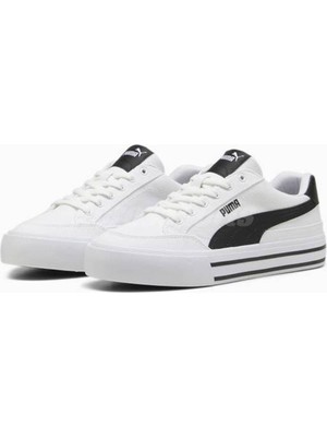 Puma Court Classic Vulc FS Spor Ayakkabı Siyah Renk Nefes Alabilir Yapı ile Rahat Kullanım