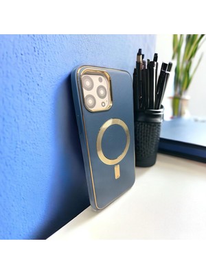 Bu Meydan iPhone 13 Pro Max Magsafe Özellikli Klasik Deri Görünümlü Telefon Kılıfı