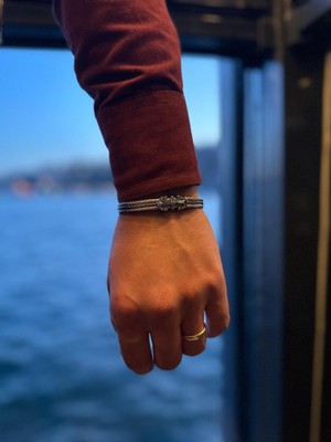 NG Jewelry Erkek Çapa Modelli Çelik Bileklik