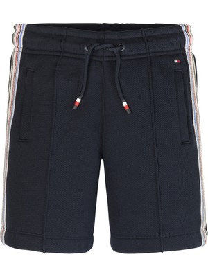 Tommy Hilfiger Lastikli Bel Normal Lacivert Erkek Şort Hılfger Track Sweatshorts