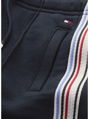 Tommy Hilfiger Lastikli Bel Normal Lacivert Erkek Şort Hılfger Track Sweatshorts