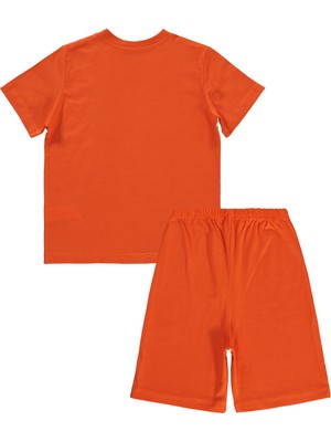 Civil Boys Erkek Çocuk Pijama Takımı 6-9 Yaş Oranj