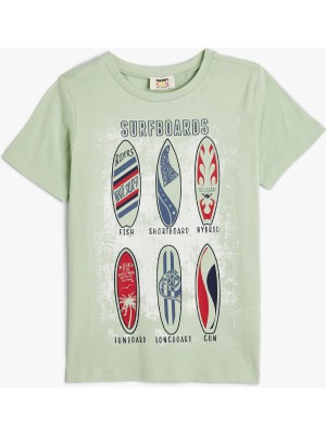 Koton Yeşil Erkek Çocuk T-Shirt 4SKB10089TK