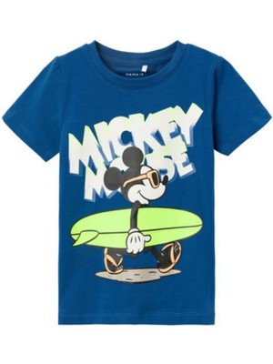 Name It Desenli Koyu Mavi Erkek T-Shirt Nmmmıgu Mıckey Ss Top Wdı