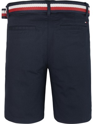 Tommy Hilfiger Normal Bel Normal Lacivert Erkek Şort Woven Belted Shorts