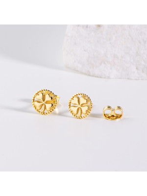 goldkupe 14 Ayar Yuvarlak Altın Küpe 1,00 gr