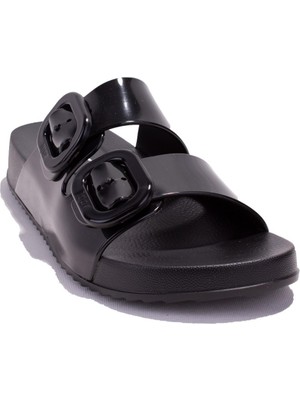 Igor S10334CN Habana Brillo Siyah Rugan Ortopedik Günlük Kadın Terlik