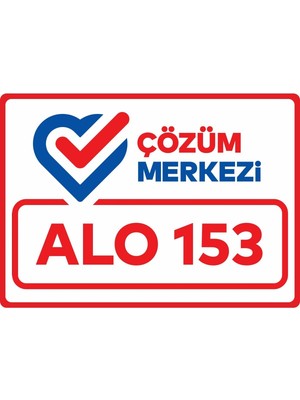 ChicArt Design Studio Çözüm Merkezi Alo 153 Dijital Uv Folyo Yapışkan Baskı Uyarı Etiket Yapıştırma Sticker 17.5X12.5