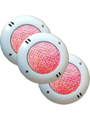 Tenda 8 Watt Smd LED Kırmızı Mini Sıva Üstü Havuz Lambası 3 Adet