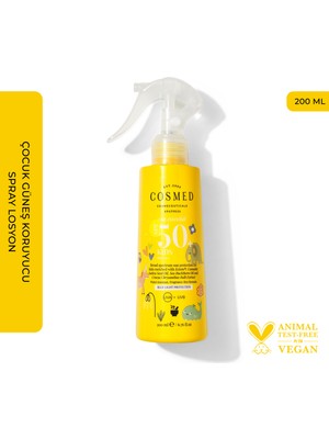 Cosmed Çocuk Güneş Koruyucu Sprey Losyon SPF50+ / SUN ESSENTIAL KIDS SPF50+  200 ml