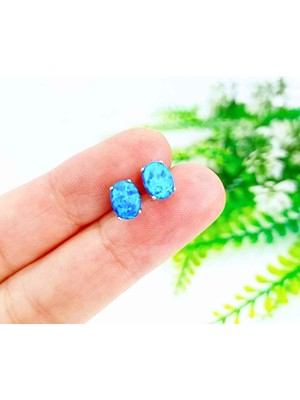 Eysell Jewellery Opal Taşı Doğal Taş Gümüş Küpe 00669