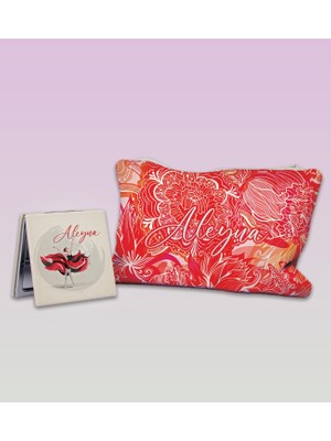 Ejoya Kişiye Özel Makyaj Çantası & Kişiye Özel Ayna Hediye Seti 110977