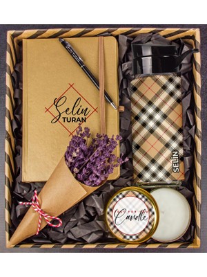 Ejoya Kişiye Özel Ekose Tasarımlı Hediye Kutusu 110688