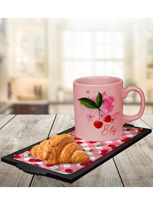 Ejoya Kişiye Özel Kupa & Sunum Tepsisi & Kruvasan Hediye Seti 111895