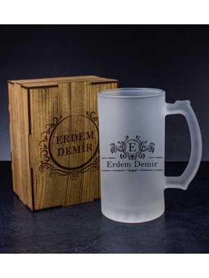 Ejoya Kişiye Özel Kutusunda Bira Bardağı Hediye Seti 108259