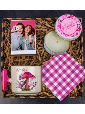 Ejoya Kişiye Özel Latte Kupa & Mum & Fotoğraflık & Bardak Altlığı Hediye Kutusu 112810