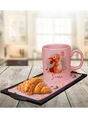 Ejoya Kişiye Özel Kupa & Sunum Tepsisi & Kruvasan Hediye Seti 111890