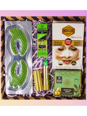 Ejoya Kişiye Burun Bandı & Sihirli Ruj & Göz Maskesi & Doğal Sabun & Tırnak Bakım Yağı Hediye Seti 110908