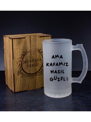 Ejoya Kişiye Özel Kutusunda Bira Bardağı Hediye Seti 108239