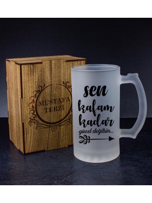 Ejoya Kişiye Özel Kutusunda Bira Bardağı Hediye Seti 108283