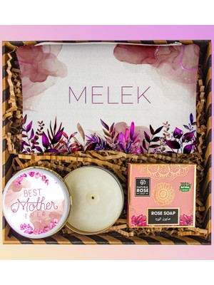 Ejoya Annelere Özel Makyaj Çantası & Doğal Sabun& Mum Hediye Seti 111223