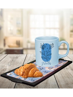 Ejoya Kişiye Özel Kupa & Sunum Tepsisi & Kruvasan Hediye Seti 111931