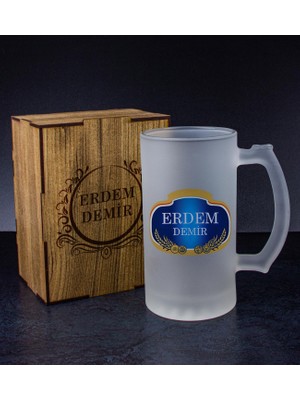 Ejoya Kişiye Özel Kutusunda Bira Bardağı Hediye Seti 108322