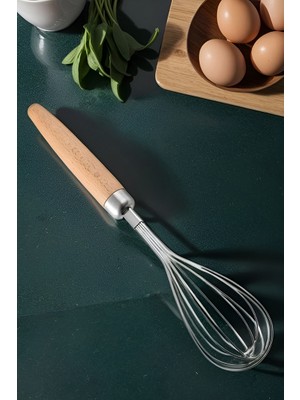 Homecare Cintura Ahşap Sap 10 Tel 26 cm Paslanmaz Çırpma Teli 716490