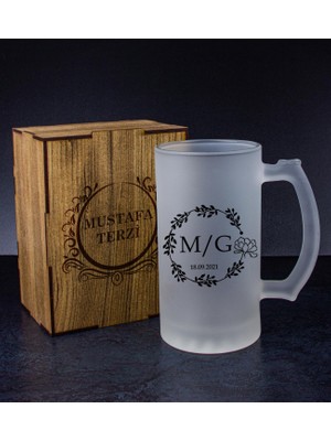 Ejoya Kişiye Özel Kutusunda Bira Bardağı Hediye Seti 108273