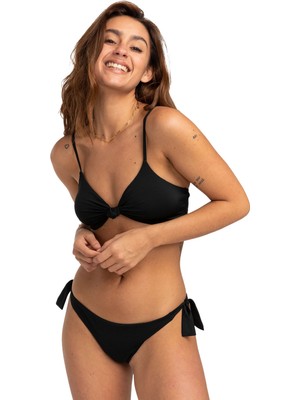 Billabong Sol Searcher Knotted Trilet Kadın Siyah Bikini Üst