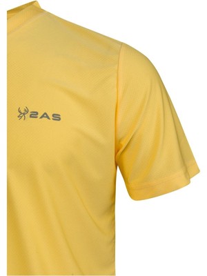 2AS Elba V Yaka Sarı T-Shirt