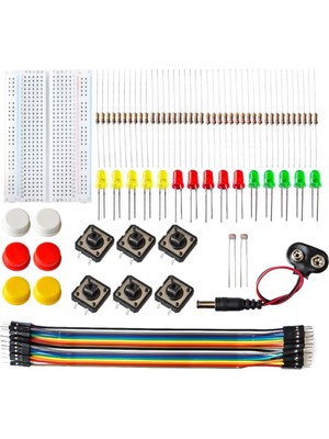 Robiz Elektronik Başlangıç Seti Arduino Starter Kit Breadboard LED