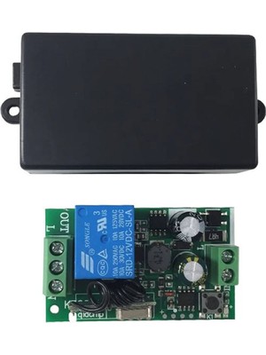 Robiz 433MHZ Rf 1 Kanal Röle Modül Ac 220V Kablosuz Pompa Fan Lamba Perde Akıllı Ev Garaj Bariyer Kapı