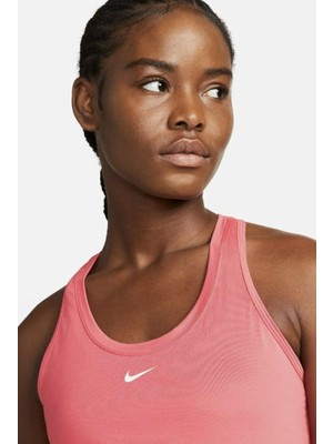 Nike One Dri-Fit Slim Tank Kadın Pembe Slim Fit Atlet